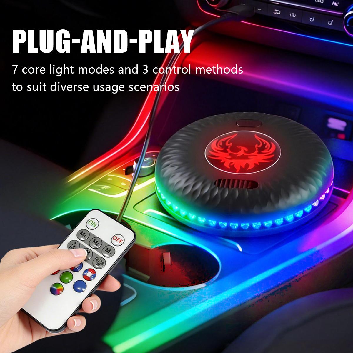 Universal LED Car Interior Decoration Round Windshield Warning Light with Magnetic Base Voice Control Ambient Lamp bf6 Strobe Light for Polaris & All Vehicles Tube Tail Lights Tacoma Wireless Trailer rock lights truck stuff Fuse Assortment Kit Puller