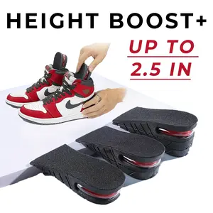 Invisible Height Increasing Shoe Insoles, Premium Shock-Absorbing Boosters, All-Season Removable Comfort Inserts for Men & Women, Elevate Style with Invisible Heels for Formal Wear, Casual Outfits, and Sports Performance