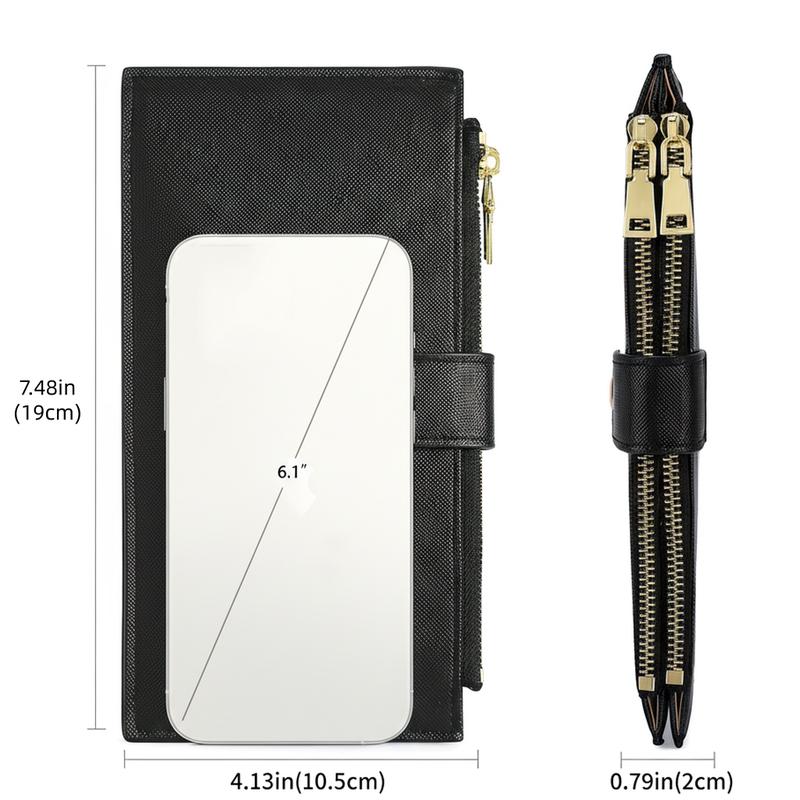 The Everyday Essential: Slim Zipper Wallet That Fits In Any Pocket