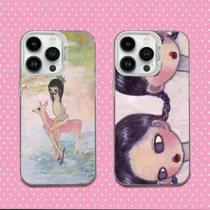 Aya Takano Art Phone Case Suitable for iPhone 17/16/15/14/13/12/11 Pro Max/Plus,MAX White Candy Matte Shockproof Cover