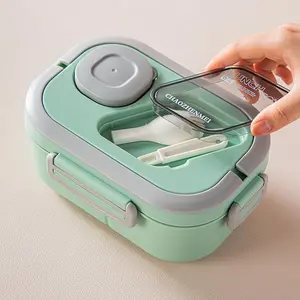 Portable Lunch Box Set, Bento Box, School Lunch Box Tool, Dining Out, Work, Picnic, Drop Proof, Easy To Clean, Insulated