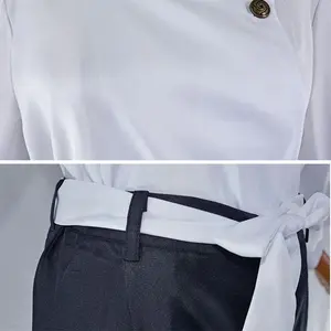 Anime Jujutsu Kaisen Cosplay Yuta Okkotsu Costume Halloween Carnival Party White Uniform with Wig