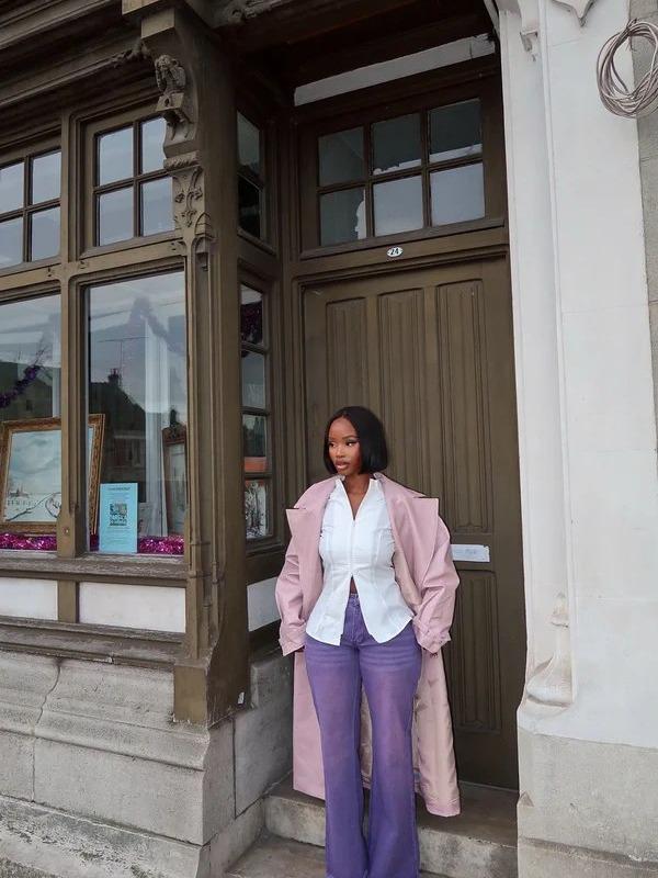 Ashtin Baggy Jeans - Purple