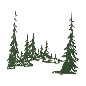 Sizzix Thinlits Die - Tall Pines by Tim Holtz