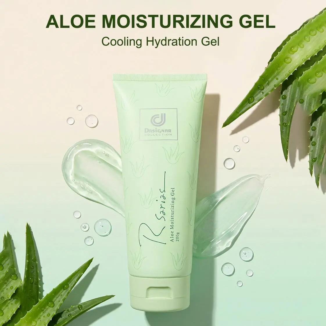 Rsarias Aloe Vera Gel 200g – Multi-Purpose Hydrating Moisturizer, Lightweight Non-Sticky, Soothing Face & Body Carel