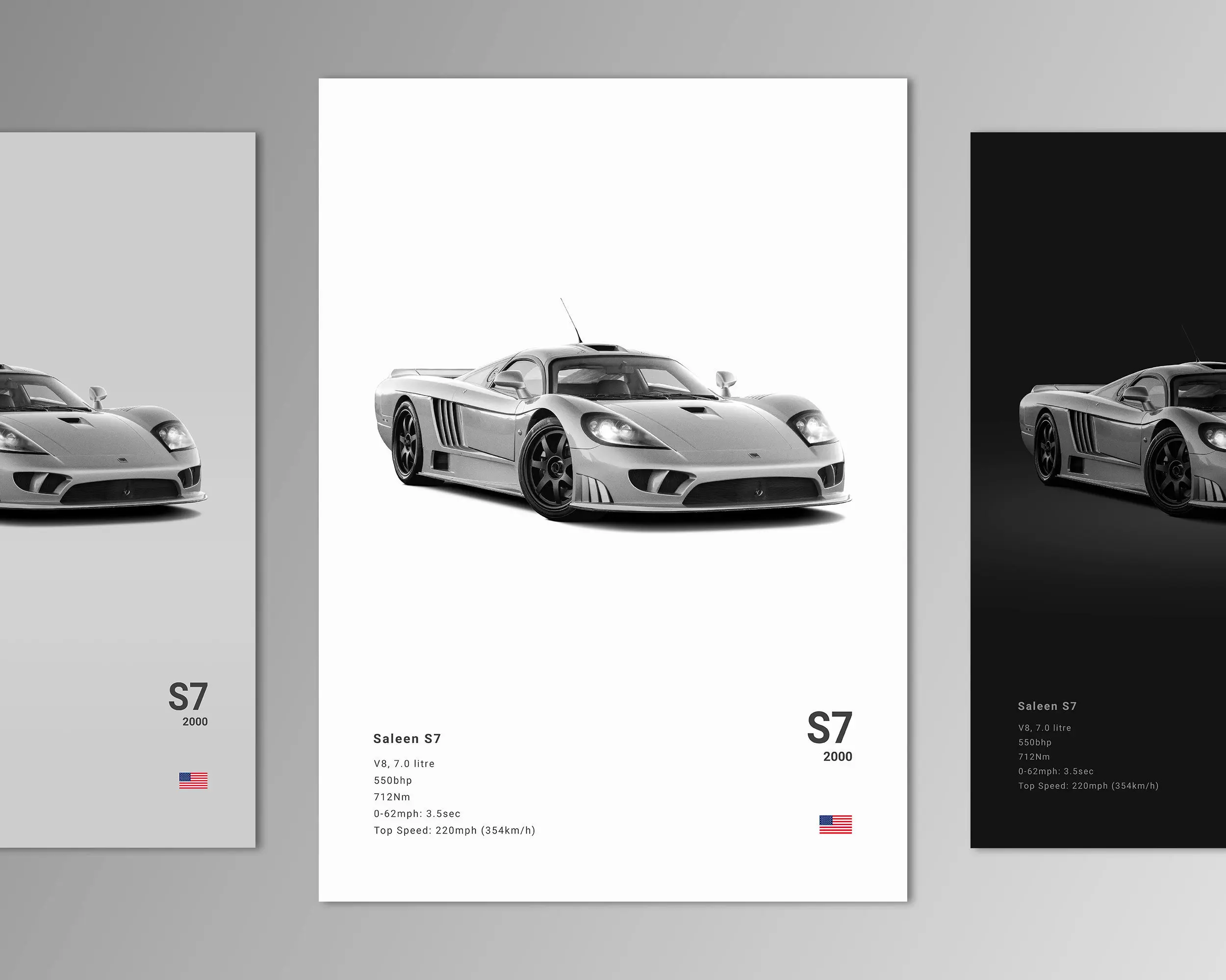 Saleen S7 Poster No Frame Print | Wall Art | Car Photography