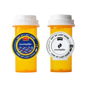 Countapiller: Track, Remind, & Organize Pills, Ensuring Medication Compliance. Optimize Your Dosage & Stay On Top of Prescriptions AM/PM - Daily & Hourly (Yellow) Medication Organizer, Pill Reminder
