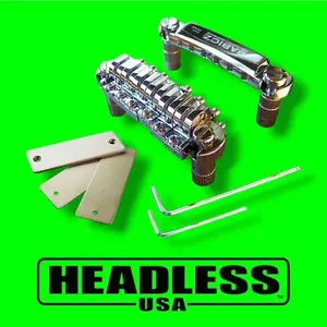 New Babicz FCH Full Contact Hardware Chrome Tune-O-Matic Bridge, Original Series