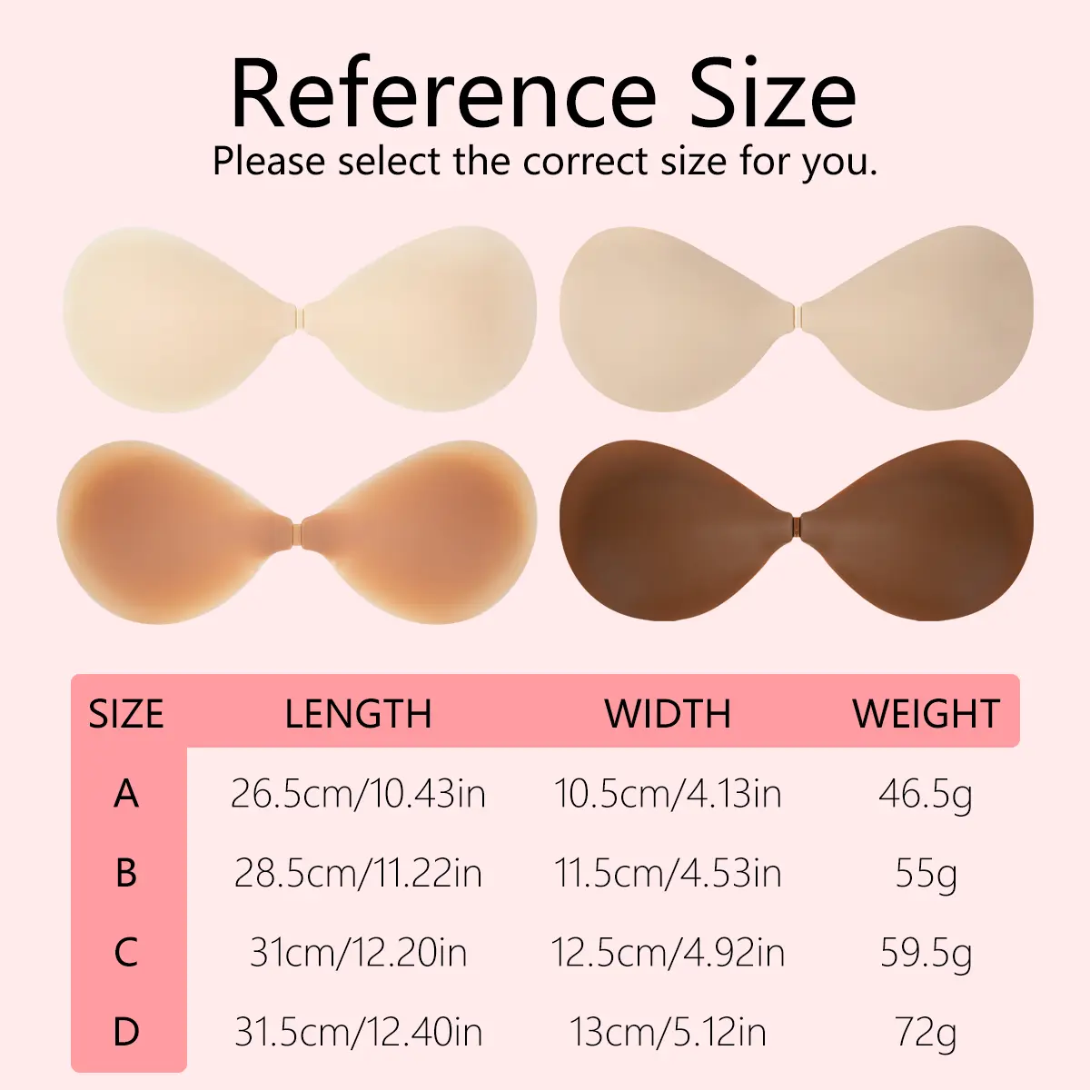 strapless backless push up bra for wedding dress Adhesive Invisible Push Up Bra Sticky