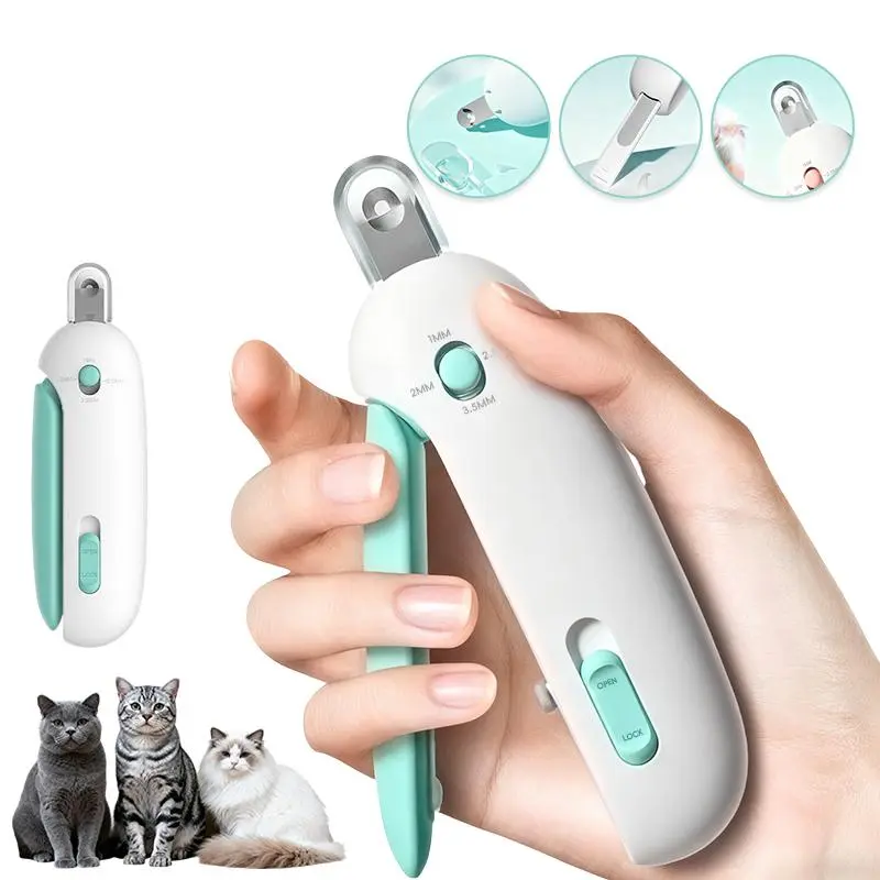 Kawiwi Multi Functional Cat Nail Clipper, Suitable for Trimming Toes and  Adjustable for All Sizes 1-3.5mm Safe Grooming Tool, Safe Toenail Trimmer for Kittens & Indoor Cats, Pet Tools Portable Grooming