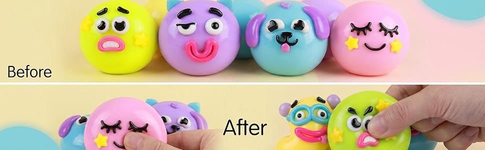 NEW -Curiosities Dog Face Swap Squishy,Soft Slow Rising Stress Relief for Stress & Anxiety Relief, Cute Dog Face Sensory Fidget for for Adults Anxiety Relief ,Holiday Gifts (Multicolor)