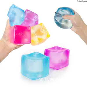Trendy Ice Cube Squishy Ball | Jelly Texture Pull & Squish - Must-Have Summer Stress Relief Toy