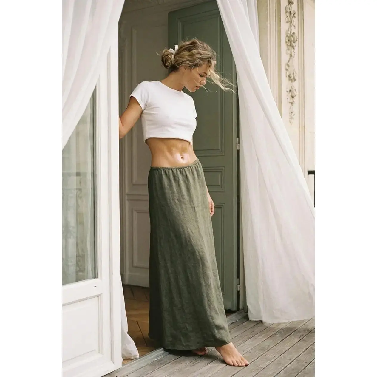 The Slip Skirt Maxi, Forest The Slip Skirt Maxi, Forest