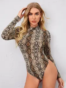 Anaconda Long Sleeve High Neck Body Suite