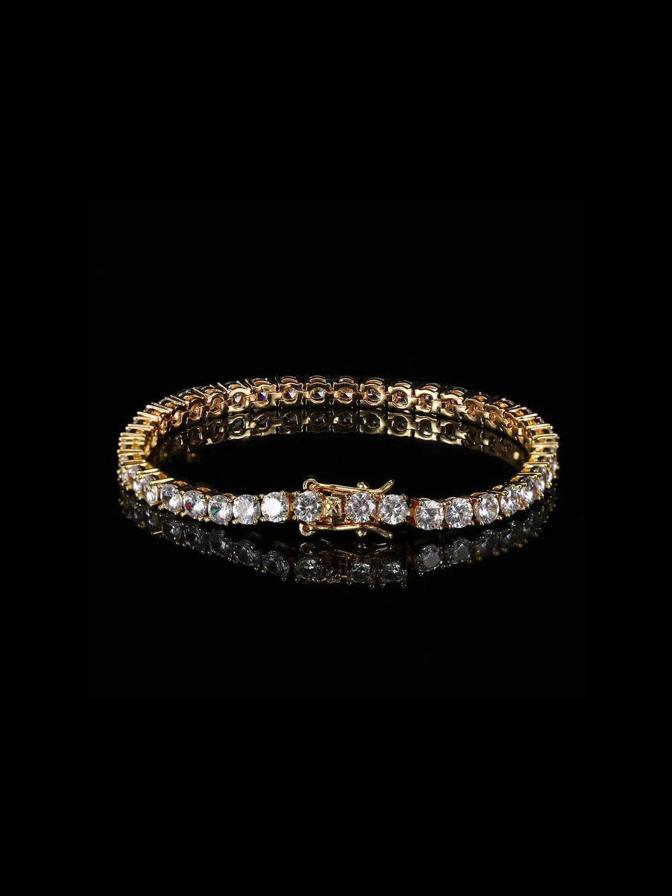 Tennis Chain Bracelet for Women & Men, Versatile High-Quality Jewelry Gift for Birthdays, Exquisite Bracelet