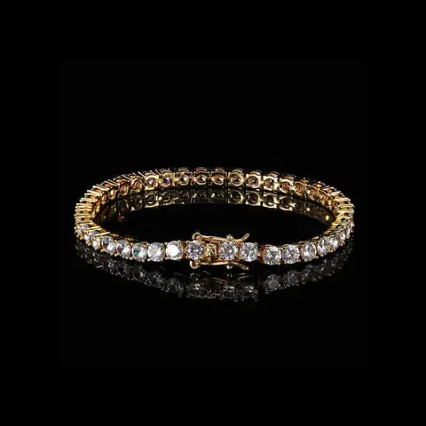 Tennis Chain Bracelet for Women & Men, Versatile High-Quality Jewelry Gift for Birthdays, Exquisite Bracelet, Elegant Jewelry Bracelet