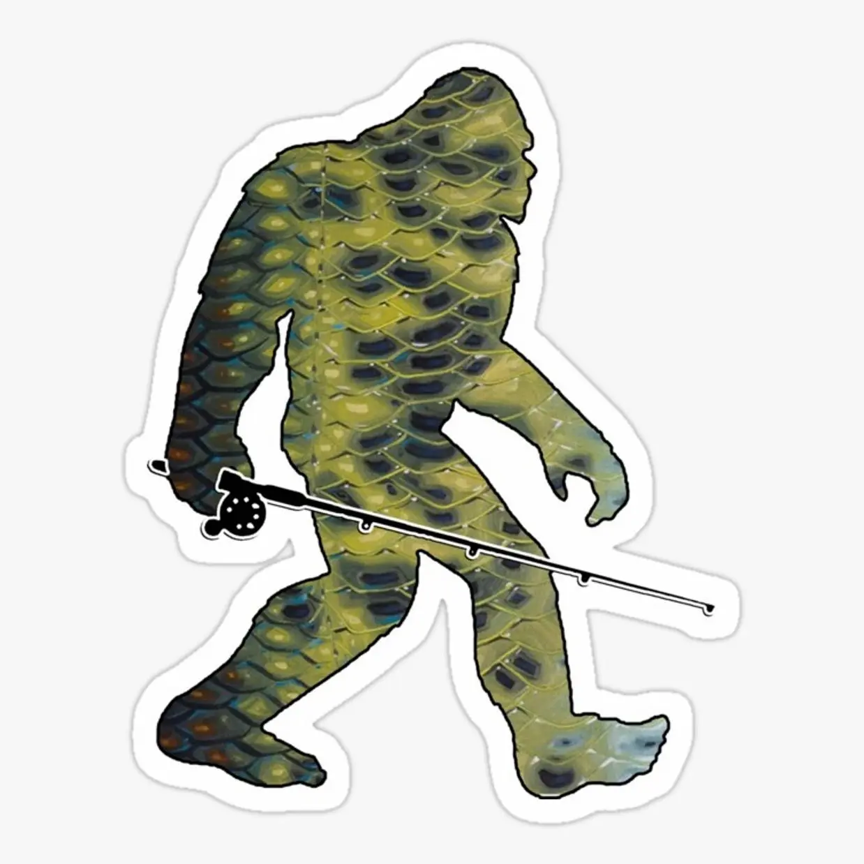 Bigfoot Bass Vinyl Sticker