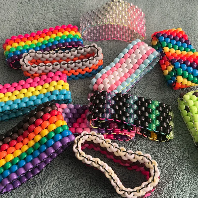 Homemade Peyote Cuff Bracelets - Cute Handmade Fashionable Kandi Cuffs to Trade or Accessorize