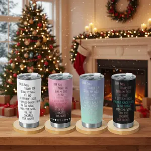 [BNB Funny Gift 2025] Dear Boss 20oz Stainless Steel Tumbler – Funny “Dear Boss Thanks” Coffee Cup with Skull Design, Perfect Boss Appreciation Gift for Office, Birthday, Halloween & Christmas