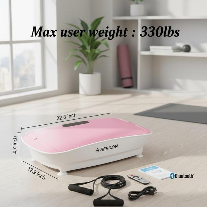 Aerilon Multi Functional Vibration Plate Exercise Machine with Sleek Design For Full Body Workout Home Gym Fitness Equipment