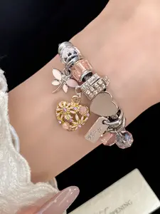 Dragonfly Beaded Bracelet, Vintage Court Style Cuff, Adjustable Beaded Design, Luxury Jewelry Gift for Mom, Girlfriend, Bridesmaid, All Seasons