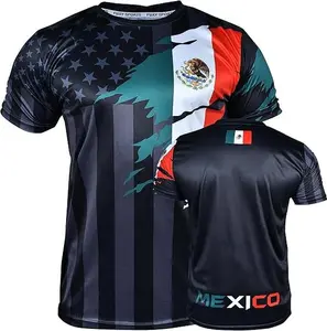 Women's Professional Fury Mexico-USA Flag Mix Football Jersey