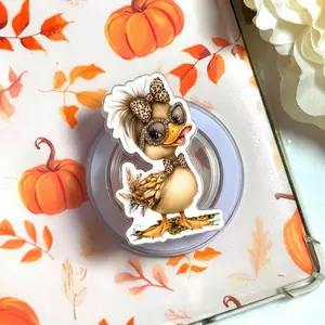 Duck Girly Slay Phone Grip, Cute Funny Meme Aesthetic Magnetic Kickstand Holder, Trendy Gift for Girls