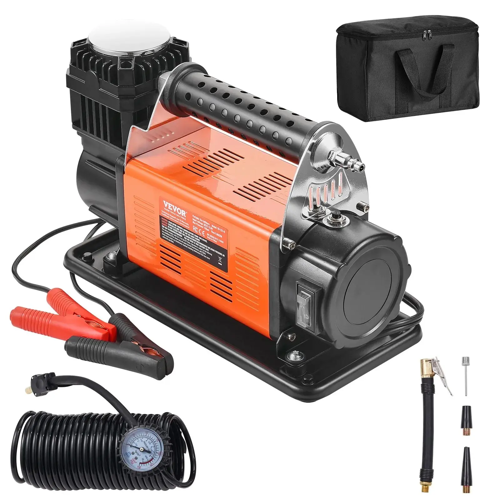 【DealsForYouDays】VEVOR Heavy Duty Air Compressor 7.06CFM 150PSI Portable Tire Inflator Air Pump, Portable Tire Pump For Car, Tire Inflation Kit,father'sdaygifts