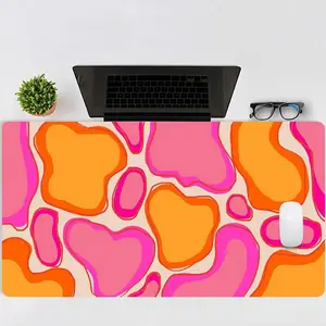 Abstract Art Pattern Mouse Pad, Rectangle Gaming Mouse Pad, Office Desk Keyboard Mat for Home Office Desk