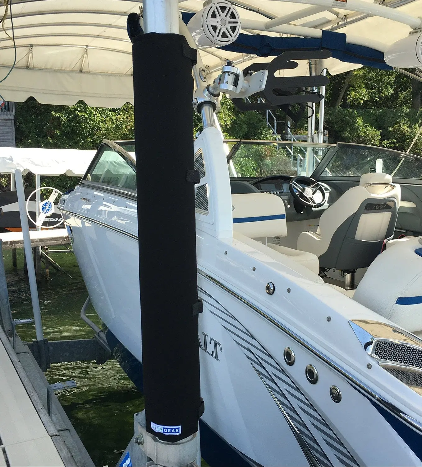 Padded Wrap: Boat Lift Bumper, Padding for Vertical Lift Posts