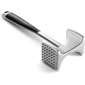 Meat Tenderizer Hammer with Comfortable-Grip Handle, Dual-side Mallet for Kitchen, Heavy Duty Pounder For Tenderizing Steak, Beef and Fish
