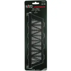 Kato N 20434 Unitrack 9-3/4" Truss Bridge, Black