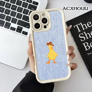 Cowboy Duck Pattern Case for iPhone 17 16 E Pro Max 15 Plus 14 13 12 11 XS XR Soft TPU Bumper Drop Protection Durable Back Cover