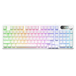 XVX K98 Silent Key 100% Membrane Keyboard with Topography pattern keycaps