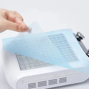 100pcs Disposable Nail Art Vacuum Dust Collector Non-Woven Filter Paper Pink/Blue/White Paper Manicure Machine Dust Filter Paper