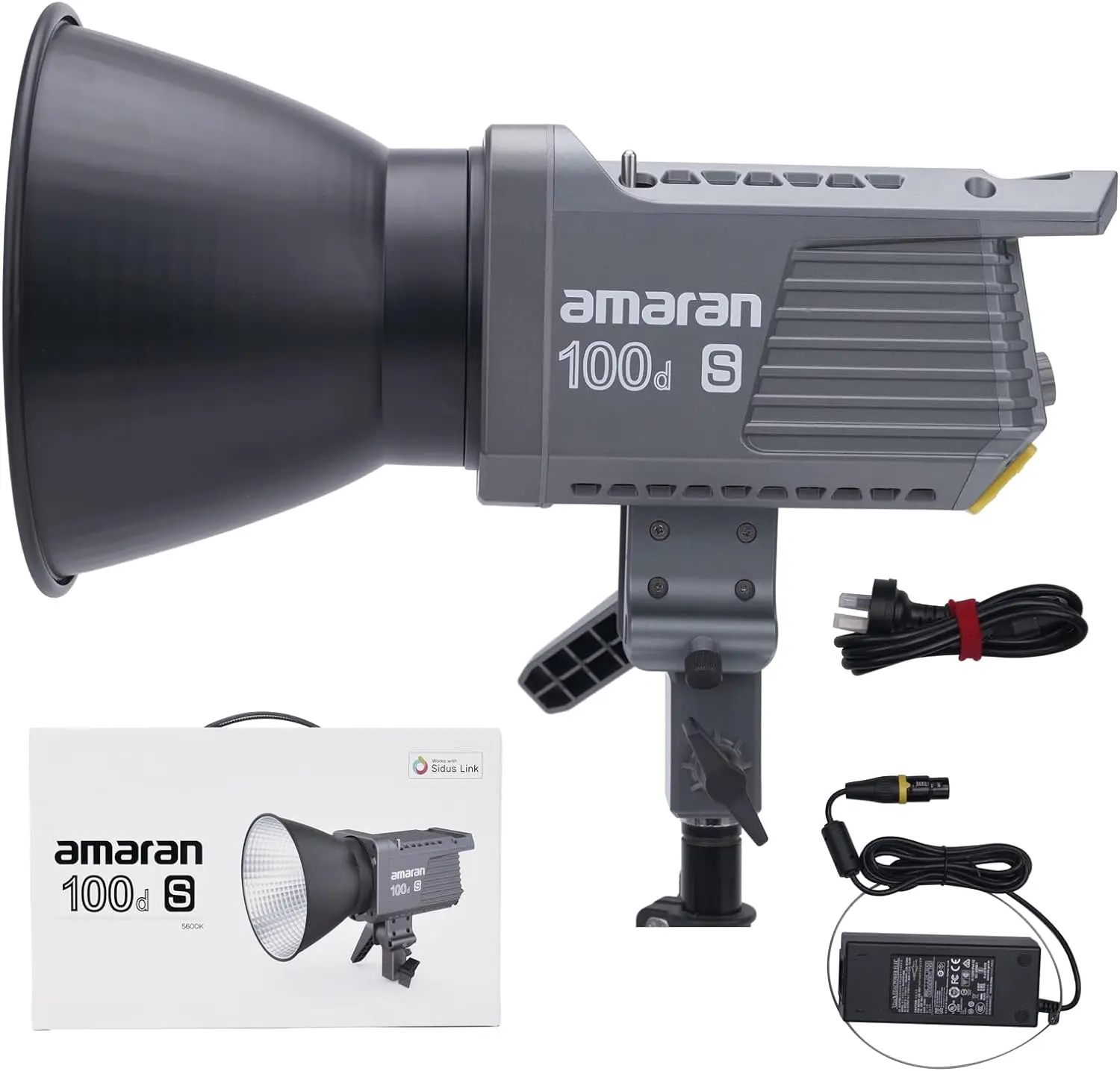 Aputure Amaran 100d S COB Video Light 100W Daylight Led Photography Lighting with App Control for Photography,filmaking,Interviews,Live Streaming(Amaran 100d Upgrade Version)