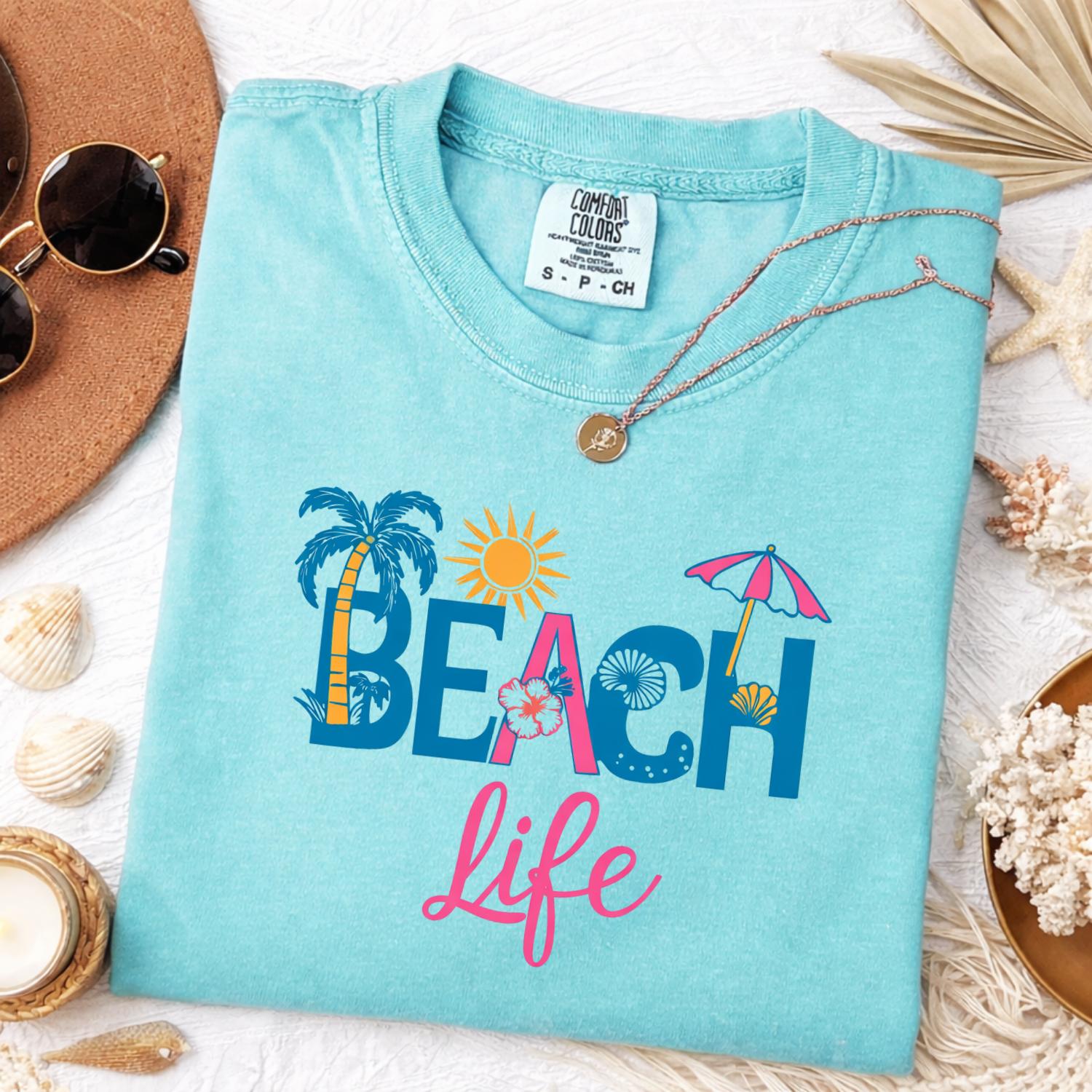 Comfort Colors Beach Life Shirt Tropical Summer Graphic Tee Vacation Aesthetic Ocean Outfit Womenswear & Underwear - Women's Tops - T-Shirts Comfort Colors Beach Life Shirt Tropical Summer Graphic Tee Vacation Aesthetic Ocean Outfit Womenswear & Underwear - Women's Tops - T-Shirts