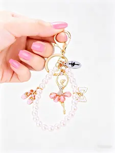 Elegant Ballet Dancer Keychain, Fashion Key Ring, Women's Bag Charm, Ideal Gift for Ballet Dancers, Dance Teachers, Girls, Teens