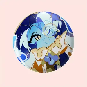 Shadow Milk Cookie Pin, Cookie Run Kingdom Button, Cute Button Bag Accessories, Colorful Meme Pin Buttons For Clothes, Bags, Backpack, Hats, Jeans, and More, Funny Bag Accessories!