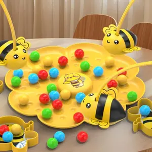 Children Magnetic Bee Honey Catching Toy, Interactive Parent-Child Desk Game, Focus Training Educational Toy for Kids, Tabletop Games, Board Family Games