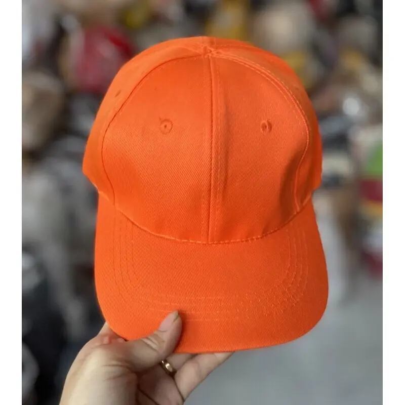 Plain Baseball Cap for Men & Women, Adjustable Cotton Dad Hat, Classic Solid Color Casual Sports Cap