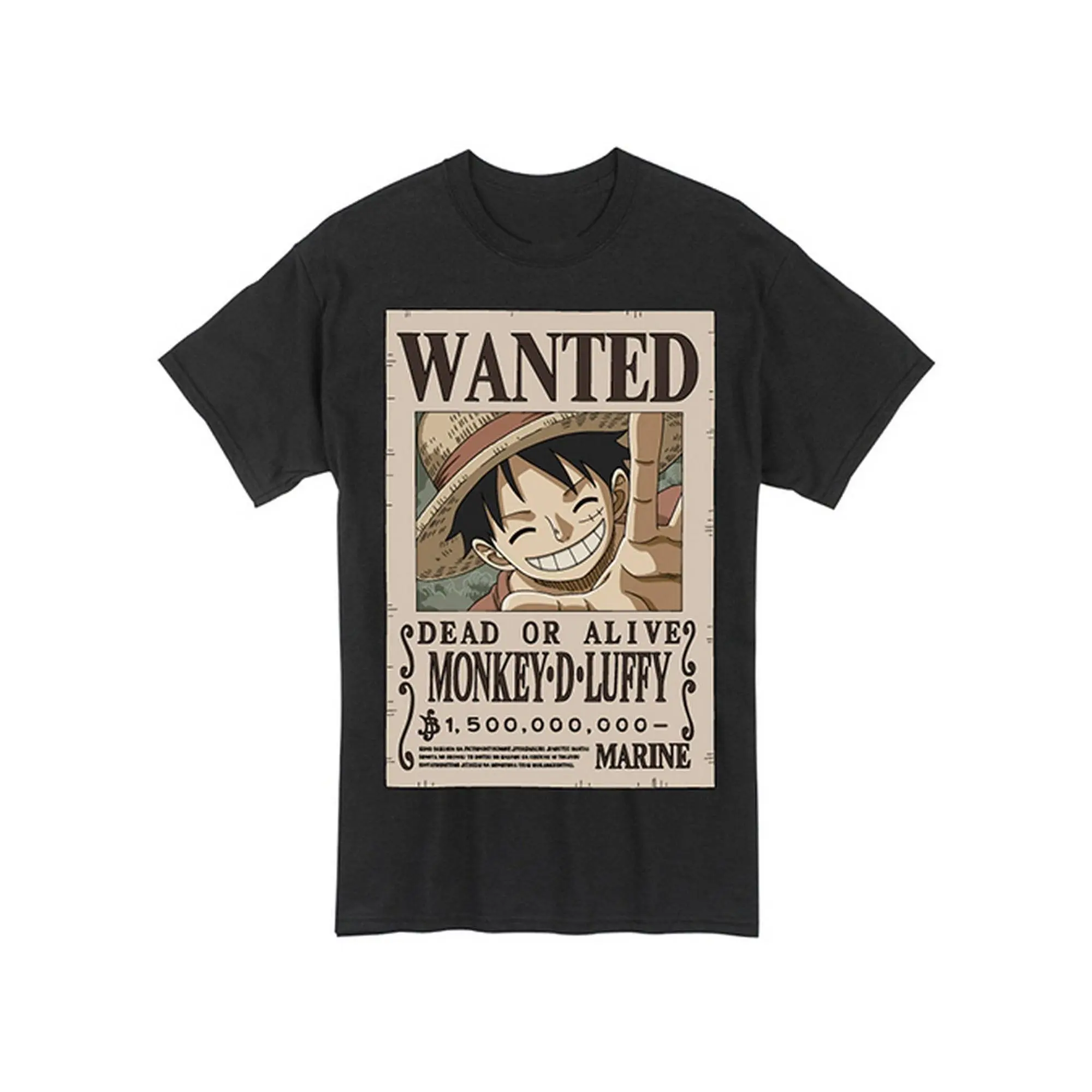 One Piece - Monkey D. Luffy Wanted Poster T-Shirt