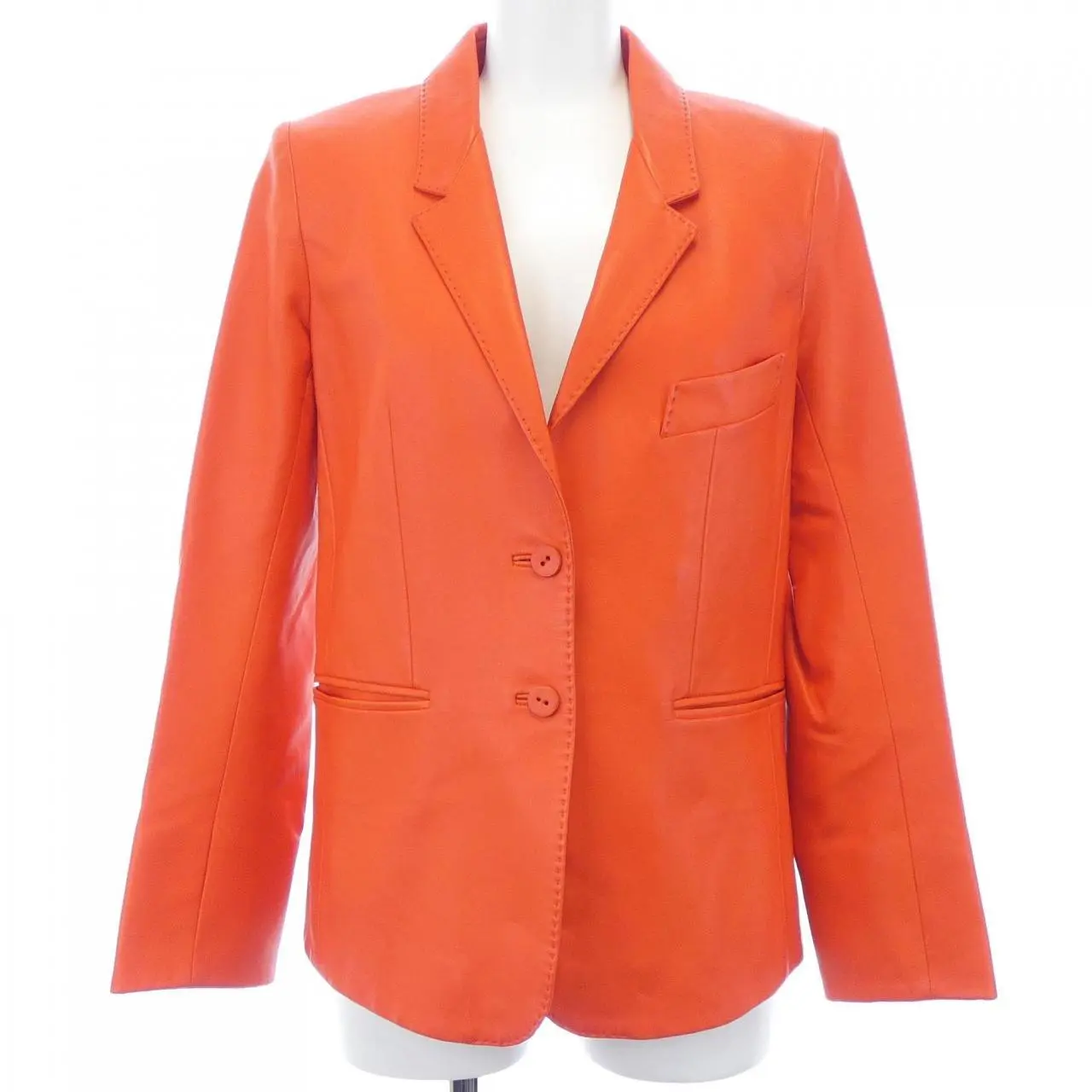 Pre-owned HERMÈS Lambskin Small Leather Goods Hermes Sheepskin Leather Jacket