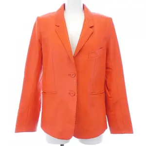 Pre-owned HERMÈS Lambskin Small Leather Goods 46 7003 Sheepskin Leather Jacket