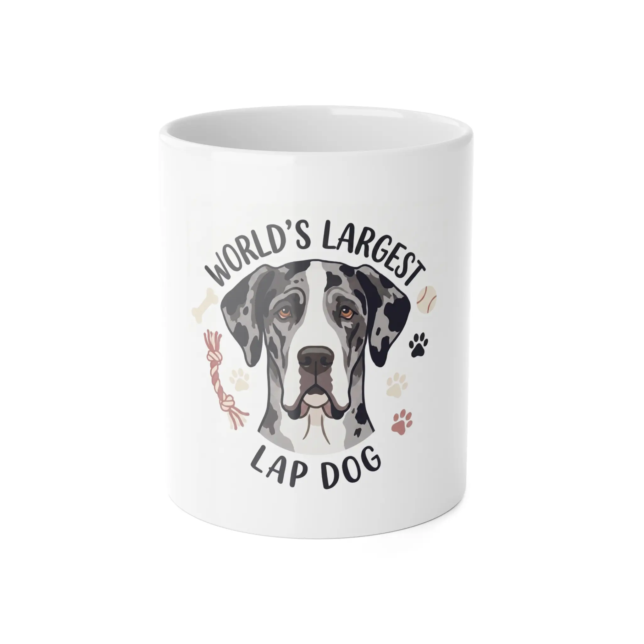 Great Dane Mug, World's Largest Lap Dog Harlequin Dane Gift