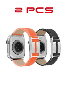 Magnetic Leather Watch Band for Women, Smartwatch Buckle, Premium Designer Style, Adjustable Length 165-215mm, Mother's Day Gift, Smart Watch Accessories