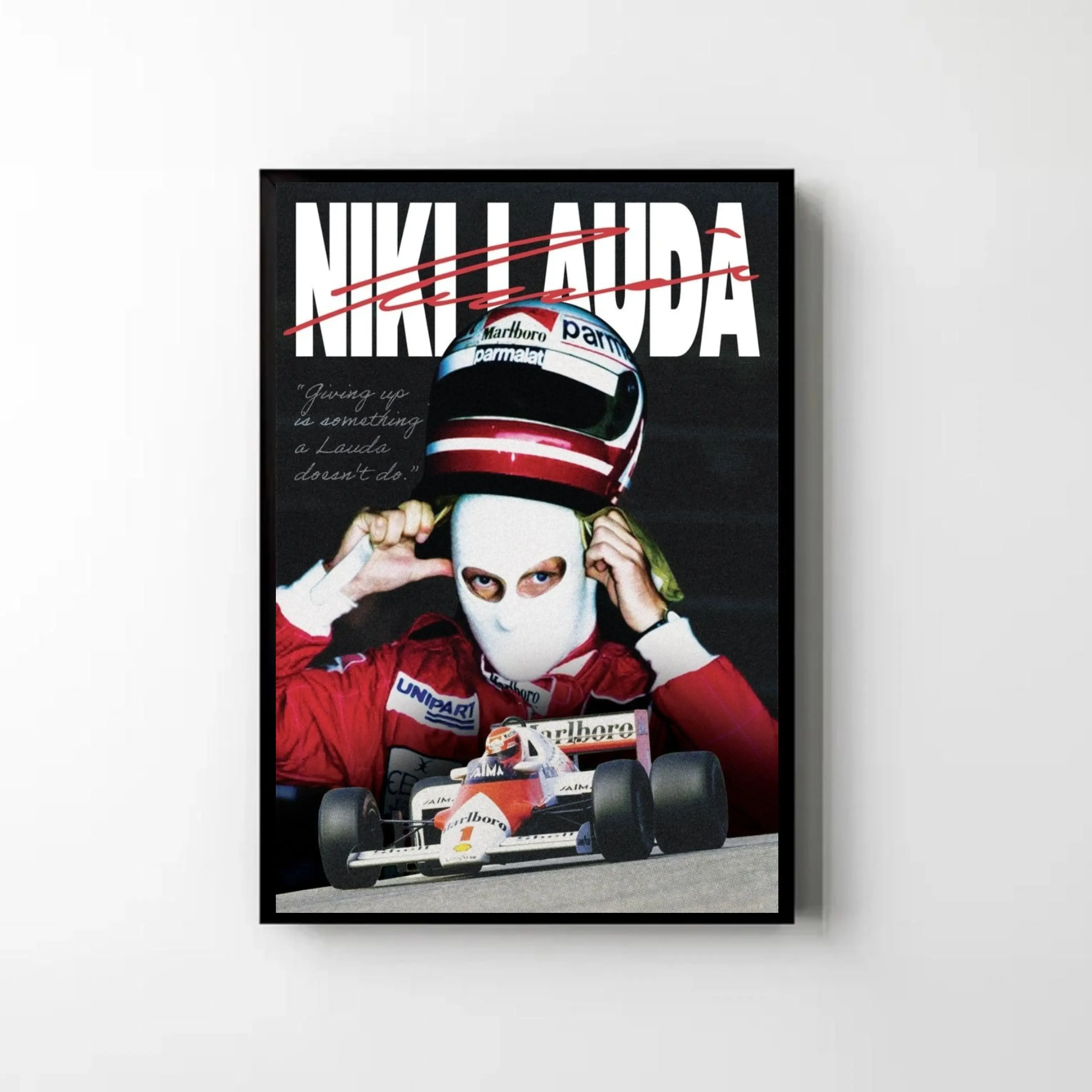 [NO FRAME] Vintage Formula Racing Legend Poster, Classic Motorsport Driver Wall Art, Retro Grand Prix Racing Room Decor, Gift for Racing Fans