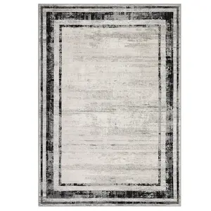 9 x 12 ft Pearl Velvet Gray Rectangular Washable Foldable Rug, Modern Geometric Pattern Area Rug for Hallway, Bathroom Entryway