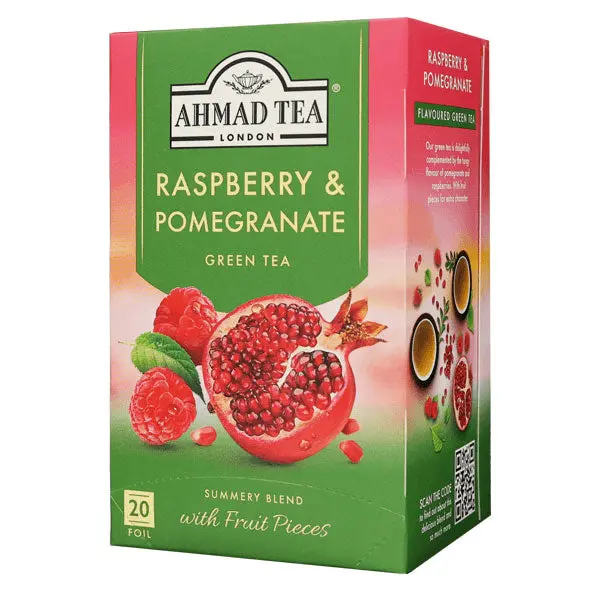 Tea Green Raspberry and Pomegranate –  20 Tea Bags – 1.9 oz (54 gr)
