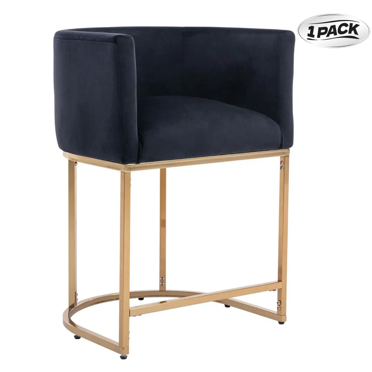 24" H Velvet Black 1 PC